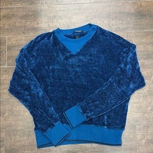 Scotch and Soda blue chenille sweatshirt